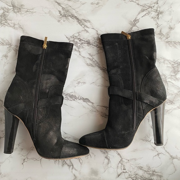 Jimmy Choo Black Suede Ankle Boots – Size 38.5 | Elegant & Chic - Picture 2 of 5